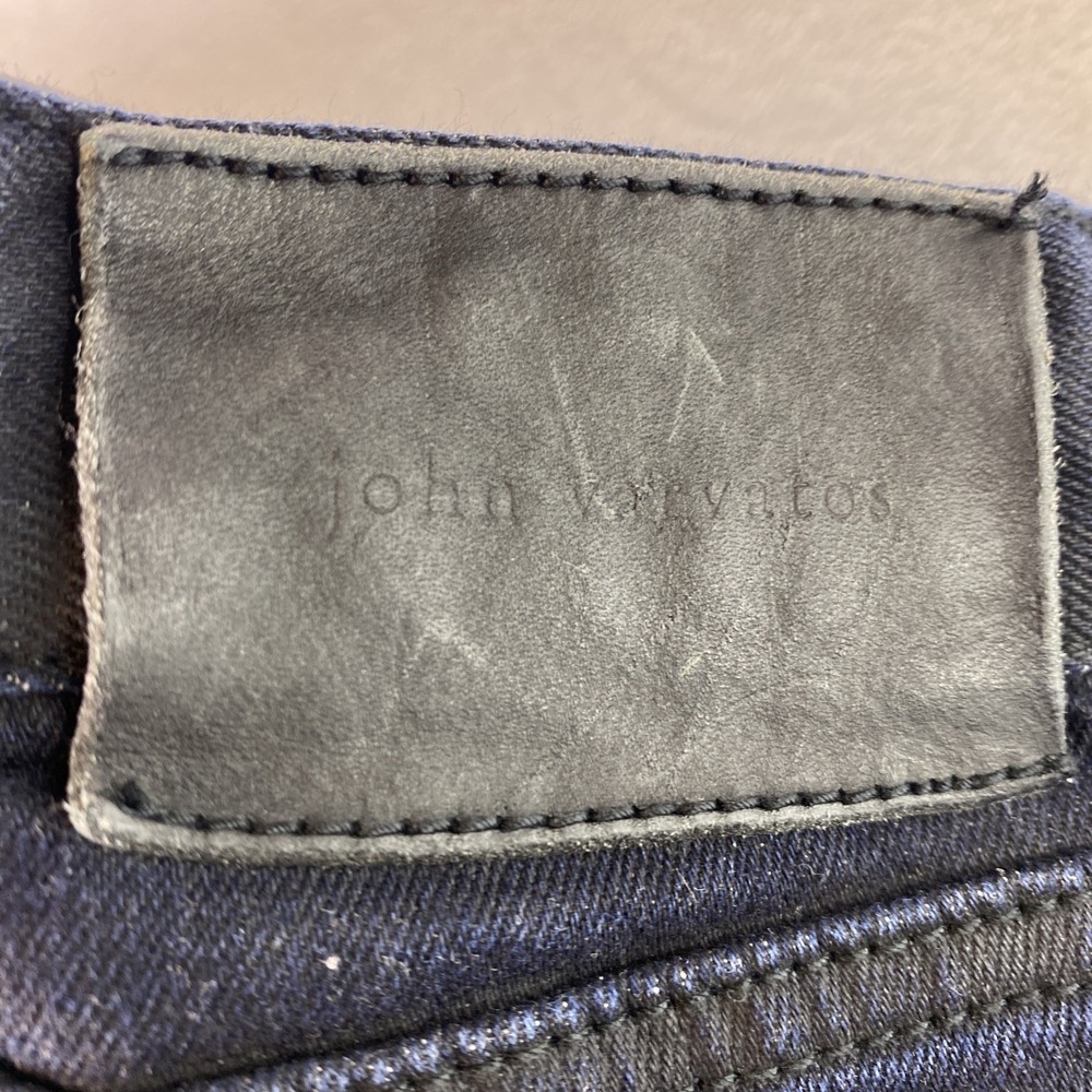 John Varvatos JV702 Slim Jeans Dark Blue Men's 38x31 Indigo Denim Stretchy Japan - Picture 9 of 16